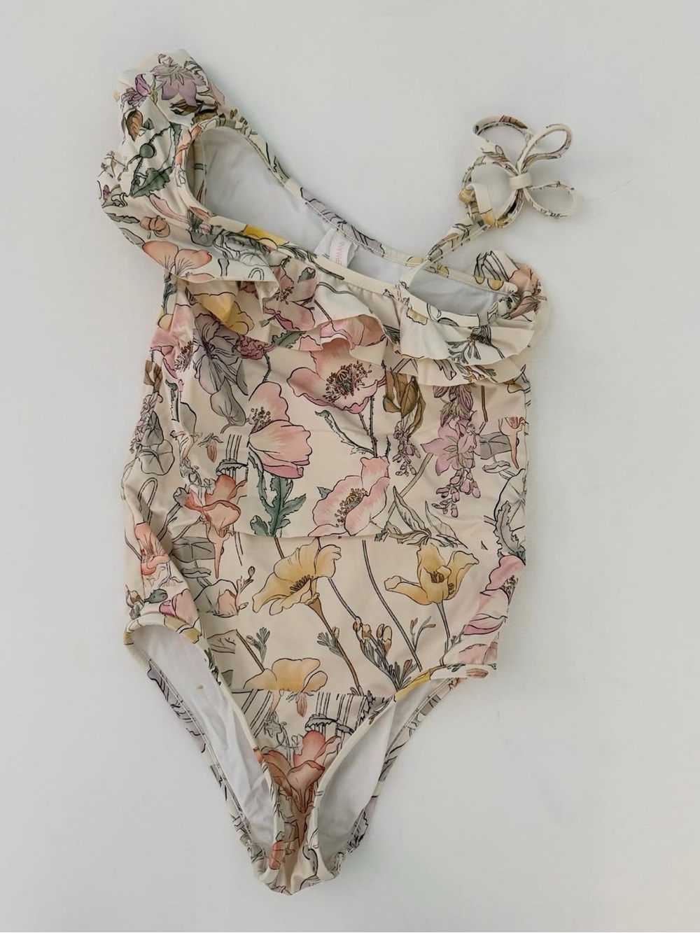 Zimmerman girls 4 Floral Ruffle One-Piece Swimsuit